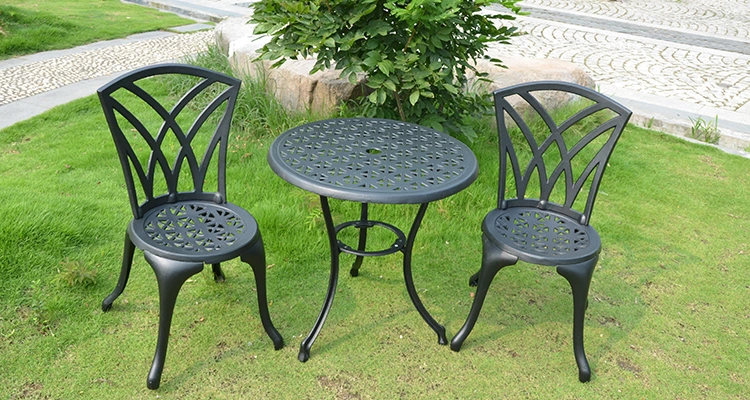 Cast Aluminum Patio Furniture Outdoor Garden Furniture Rose Bistro Set