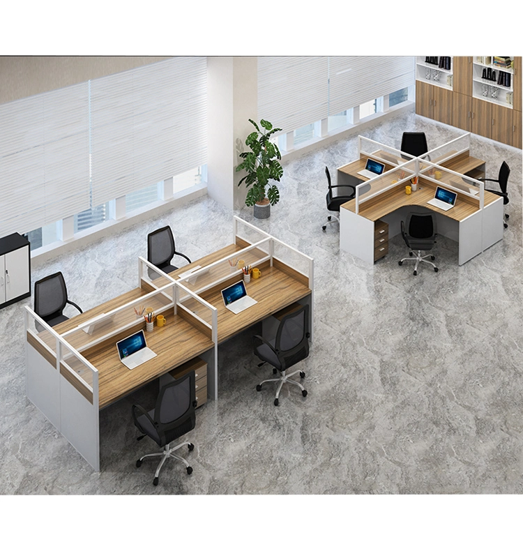 Modular Office Workstation Fabric Material Aluminum Partition Office Furniture