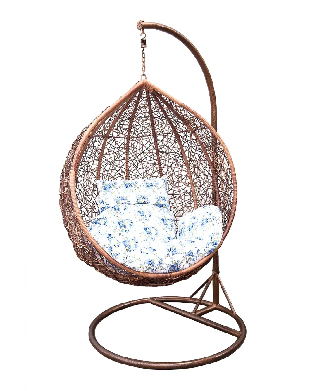 2020 New Design Garden Rattan Furniture Metal Frame Swing Chair