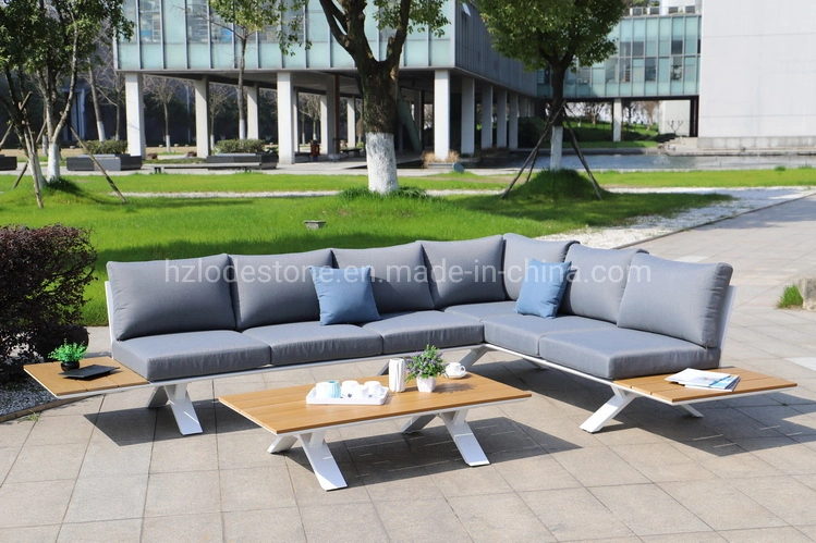 4PCS Modern New Style Garden Furniture Fabric Furniture Modular Sofa Set Aluminium Outdoor Faric Furniture