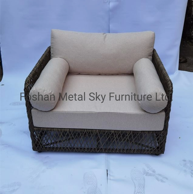 Outdoor Patio Garden Gazebo Villa Metal Living Room Rattan Sofa