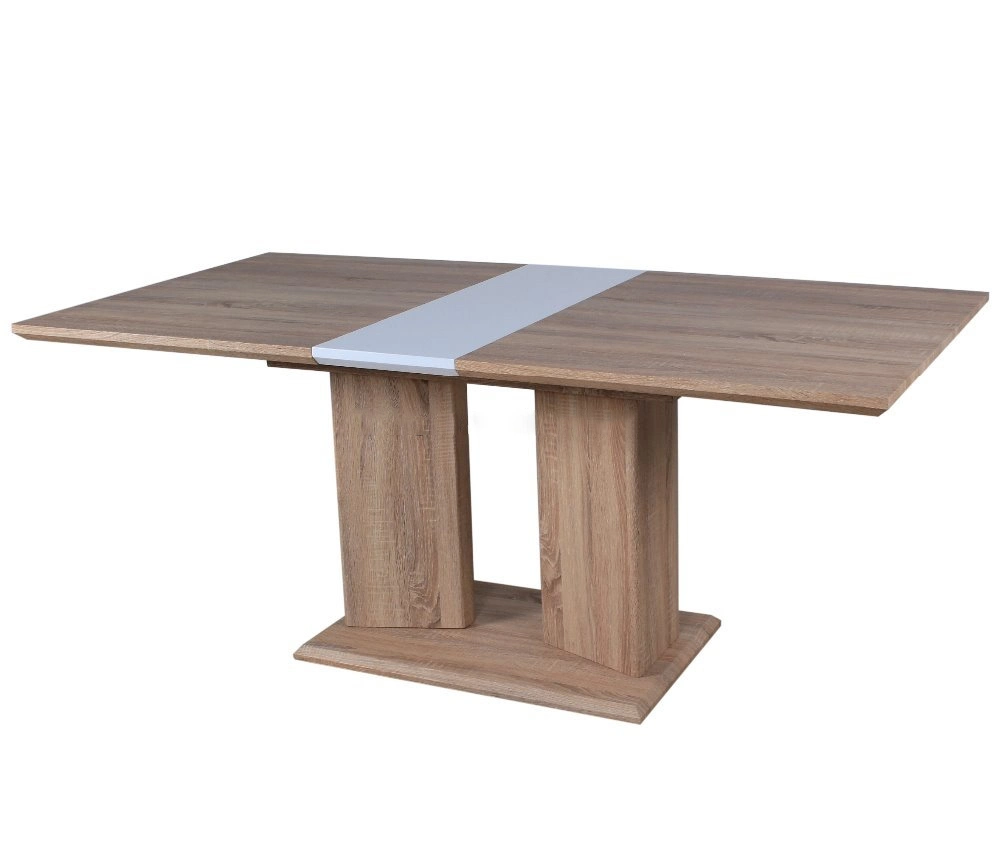 Wholesale Cheapest Home Restaurant Kitchen Furniture Extendable MDF Wooden Dining Table for Outdoor