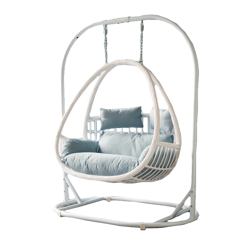 Modern Beauty Leisure Rattan Chair Patio Egg Outdoor Hanging Chairs PE Rattan Wicker Swing Chair