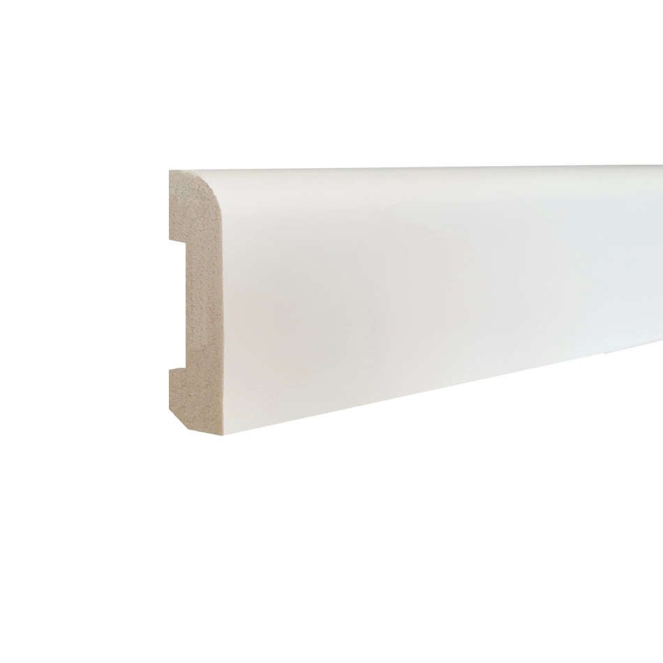 Waterproof White Indoor Use Polystyrene PS Baseboard Moulding