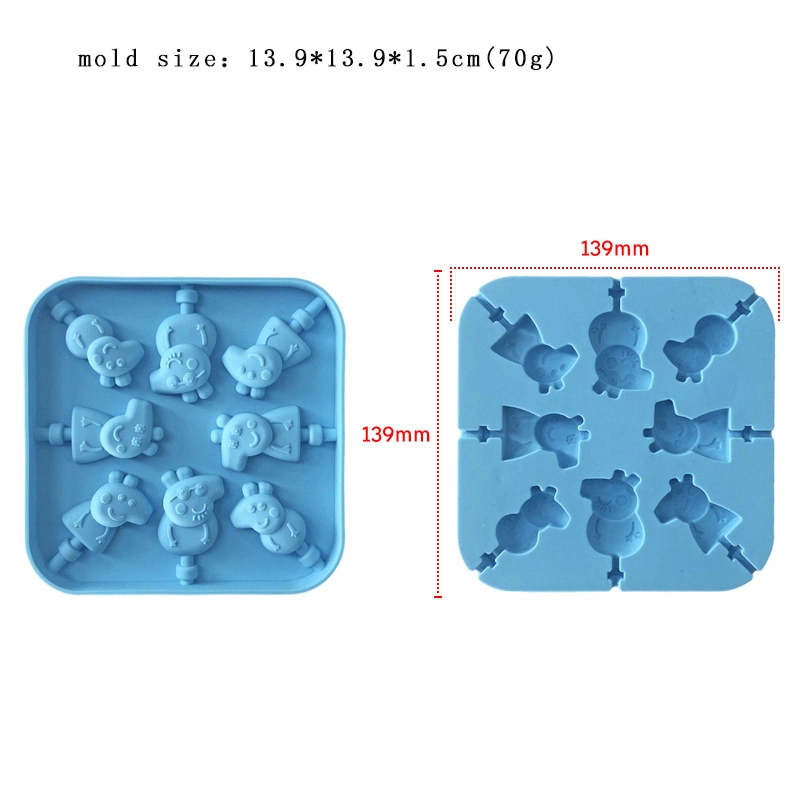 Factory Wholesale Multi Styles Cartoon Shape DIY Candy Chocolate Silicone Molds