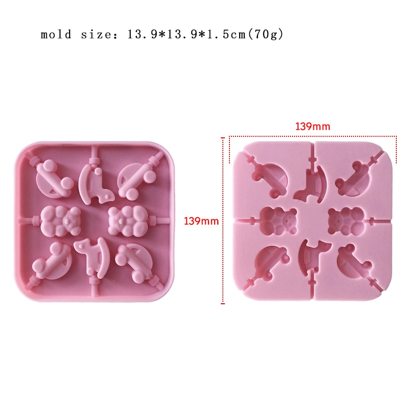 Factory Wholesale Multi Styles Cartoon Shape DIY Candy Chocolate Silicone Molds