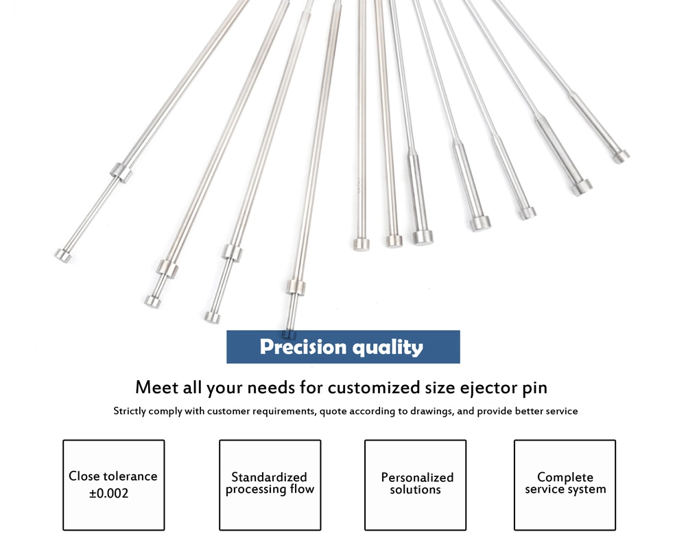 Factory Price Step Straight Ejector Pin Flat Molds for Injection Mold