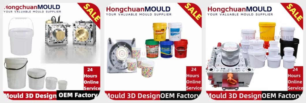 PP Painting Pail Body Mold Plastic Paint Bucket Injection Mould Maker