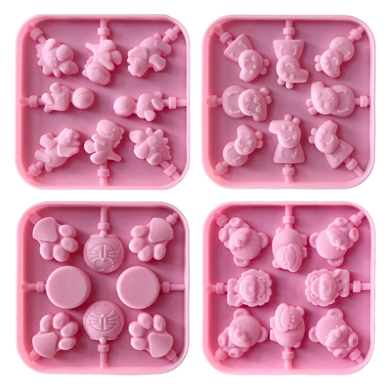 Factory Wholesale Multi Styles Cartoon Shape DIY Candy Chocolate Silicone Molds