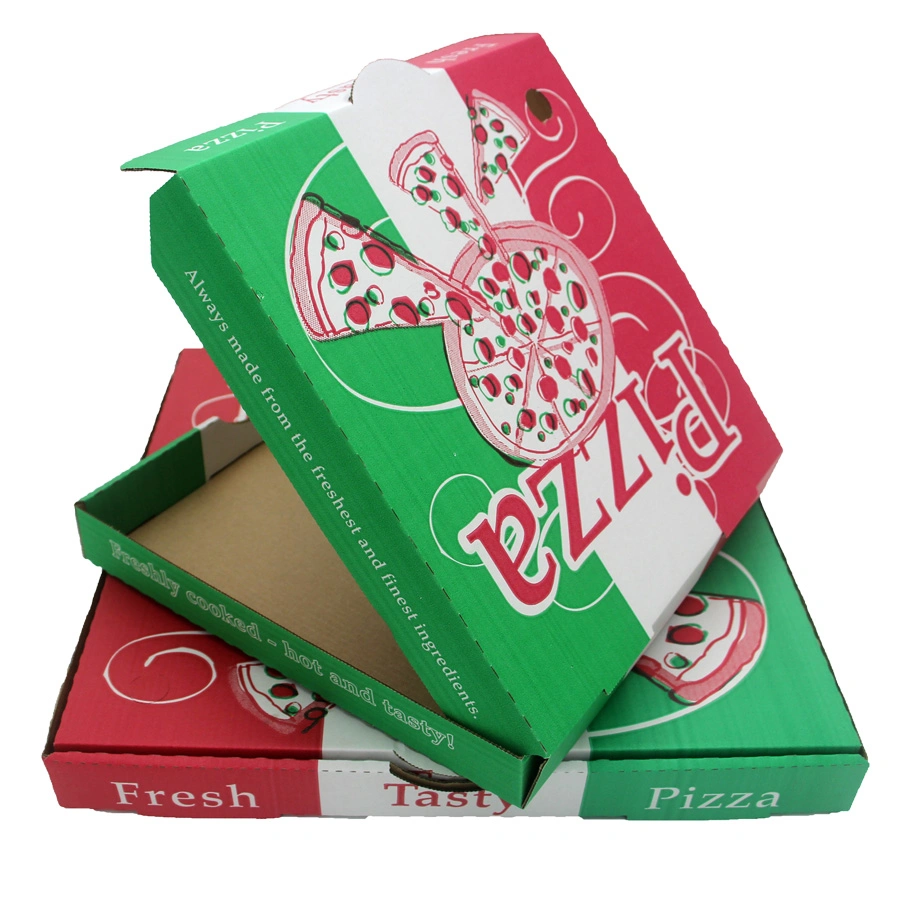 Size Shape Customizable Bio-Degradable Food Grade Kraft Paper Pizza Sandwich Fast Food Packing Paper Box