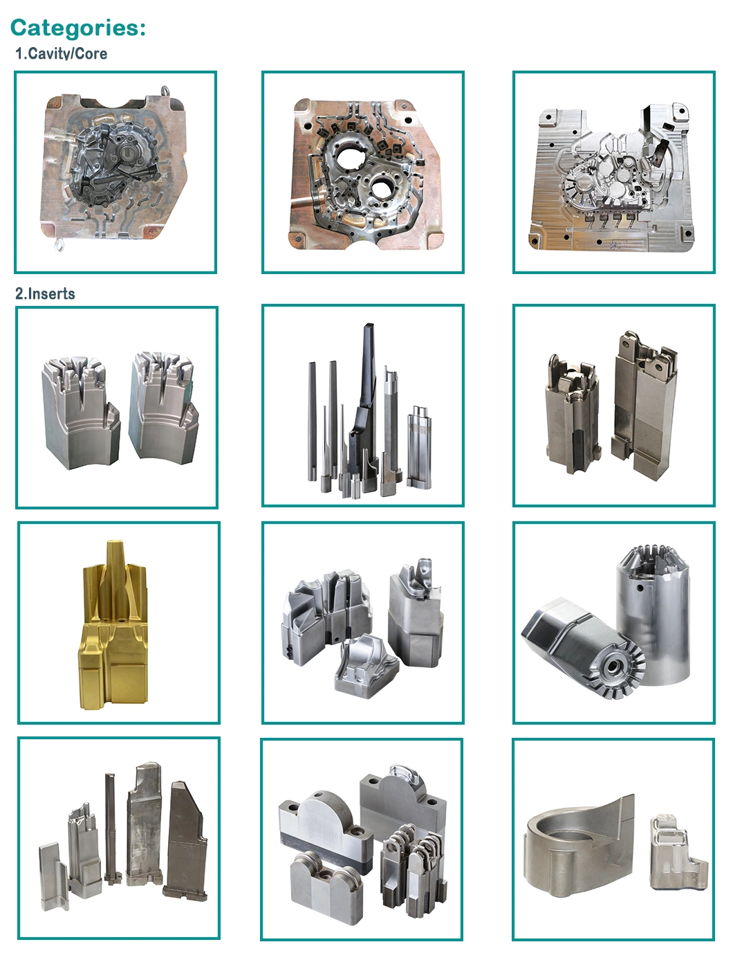 OEM CNC Processing Daily Die Molded Products Mould Components Making Molding Injection