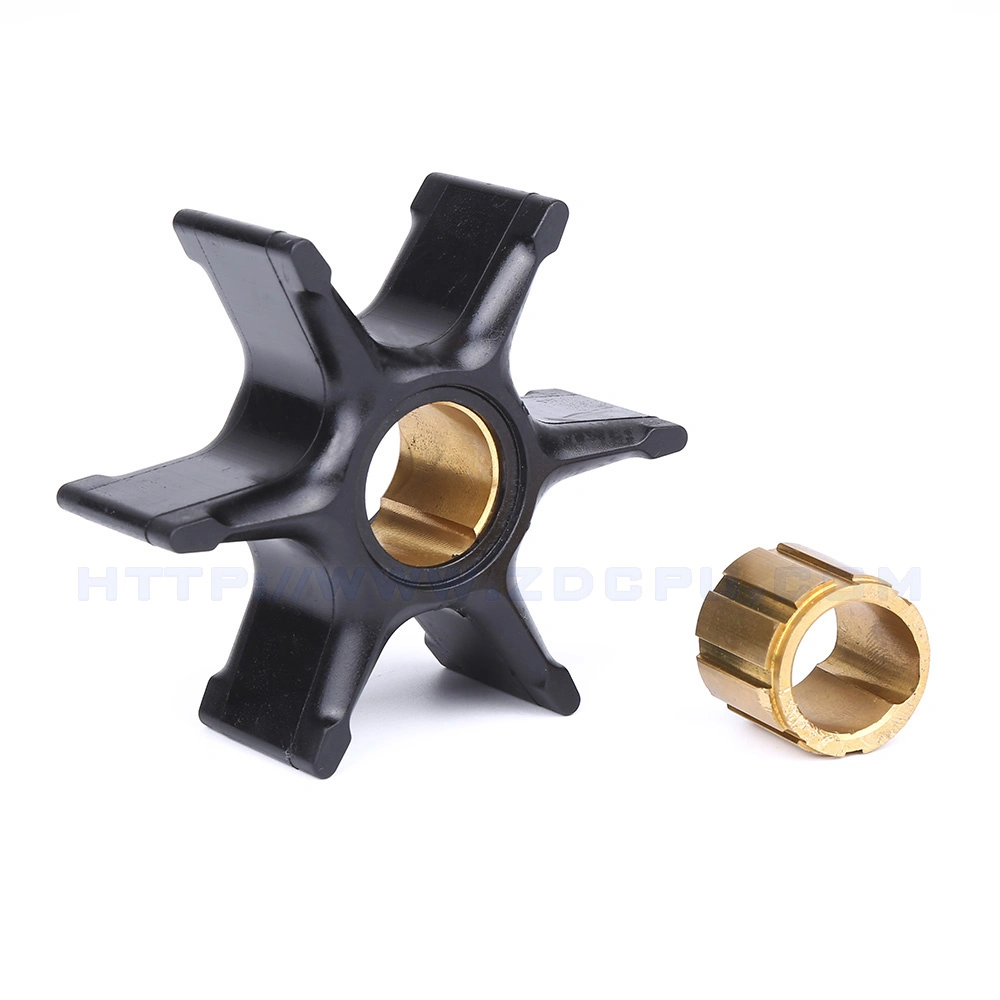 Molded Wear Resistant Rubber Water Pump Impeller with Brass Core