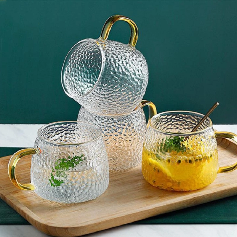 Durable Handmade High Borosil Glass Low Shape Teapot for Home and Office