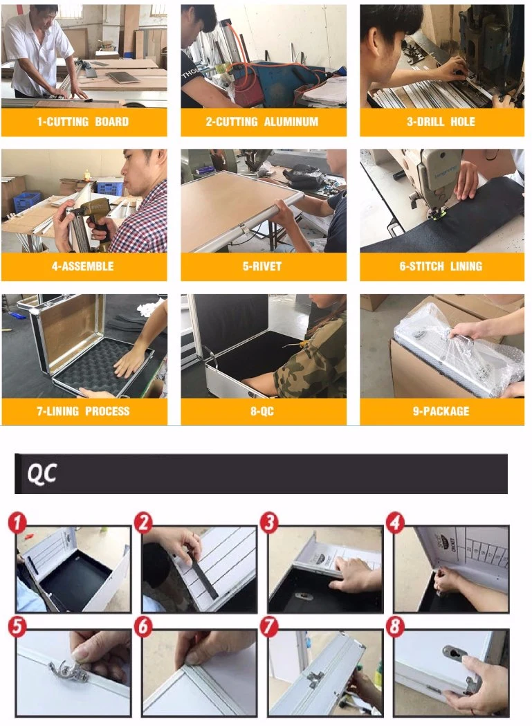 Medical Hard Ambulance Shape Aluminum First Aid Kit Box with Metal Hardware