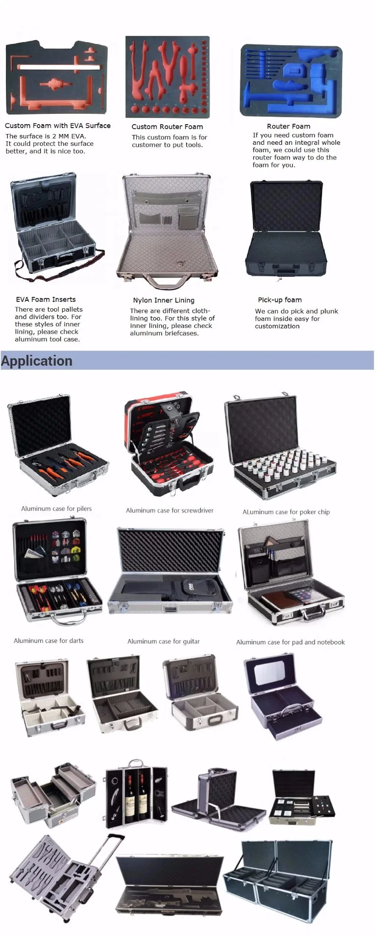 Medical Hard Ambulance Shape Aluminum First Aid Kit Box with Metal Hardware