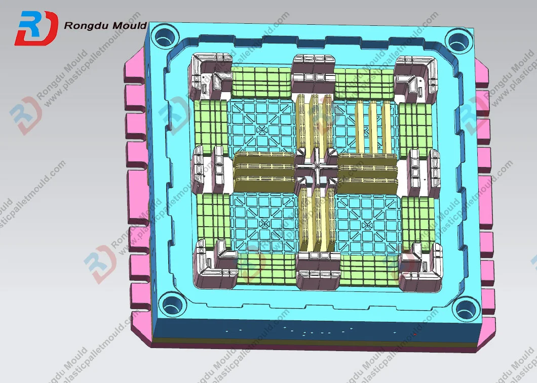 1100*1100*150mm Lightable Window Plastic Pallet Mold