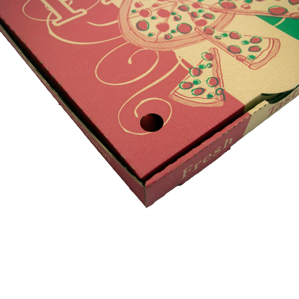 Size Shape Customizable Bio-Degradable Food Grade Kraft Paper Pizza Sandwich Fast Food Packing Paper Box