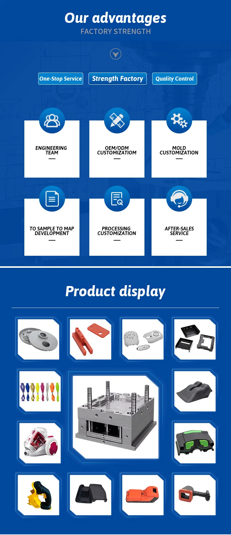 OEM/ODM High Precision Plastic Injection Mould Manufacturing Custom Plastic Mould