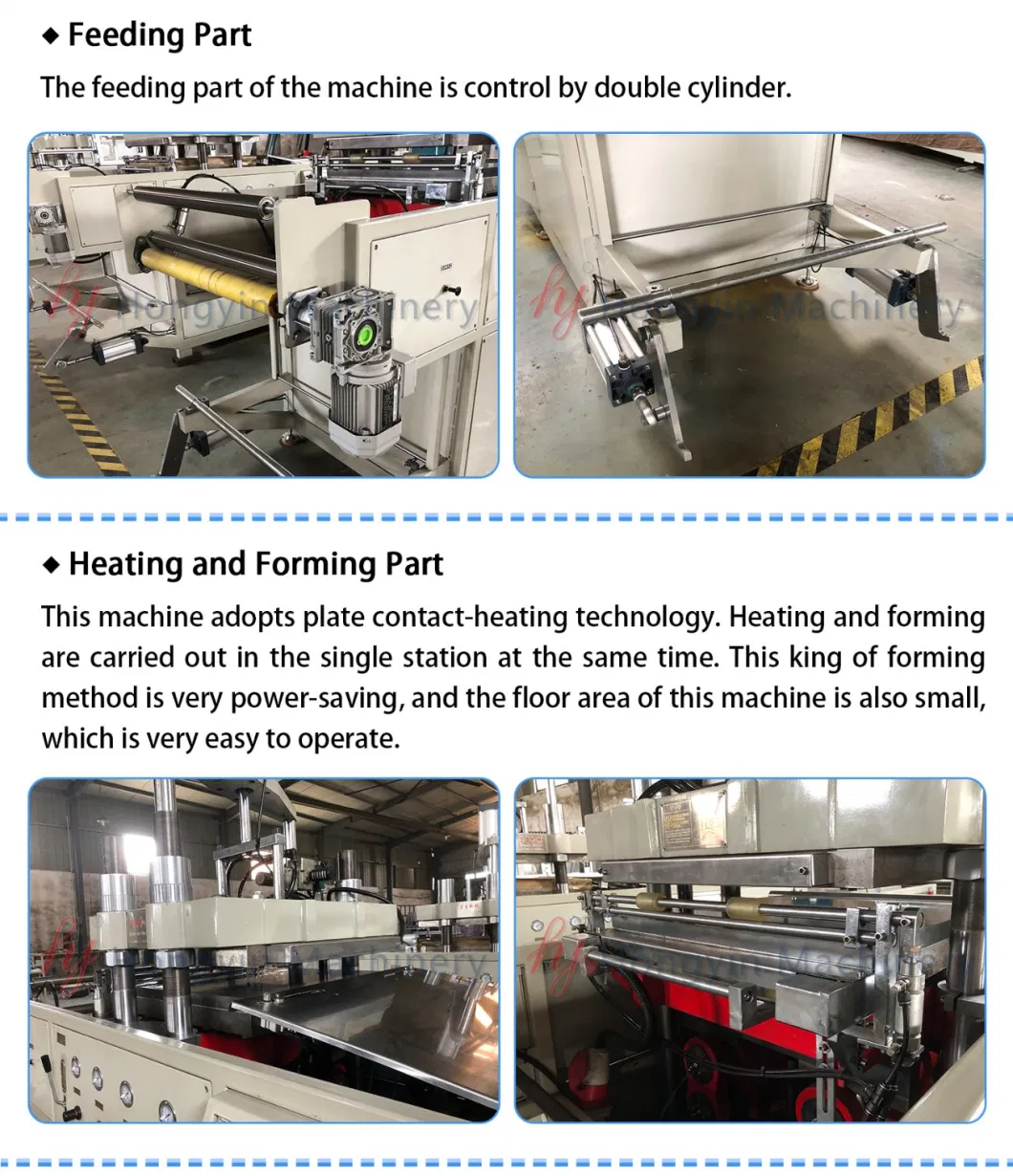 Contact-Heat Single Station Blister Thermoforming Machine 660*760mm Large Forming Area