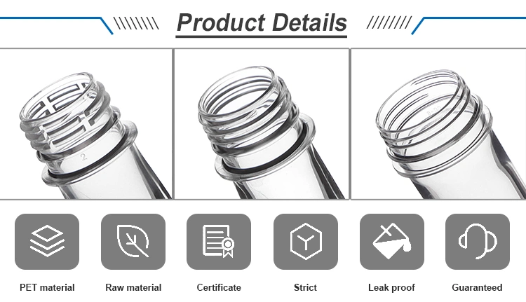 China Manufacturer 28mm Pco 1810 Neck Pet Preform for Carbonated Plastic Bottle