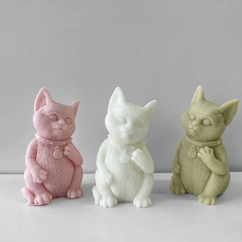 Standing Cat Shape Molds Candy Chocolate Baking Silicone Molds