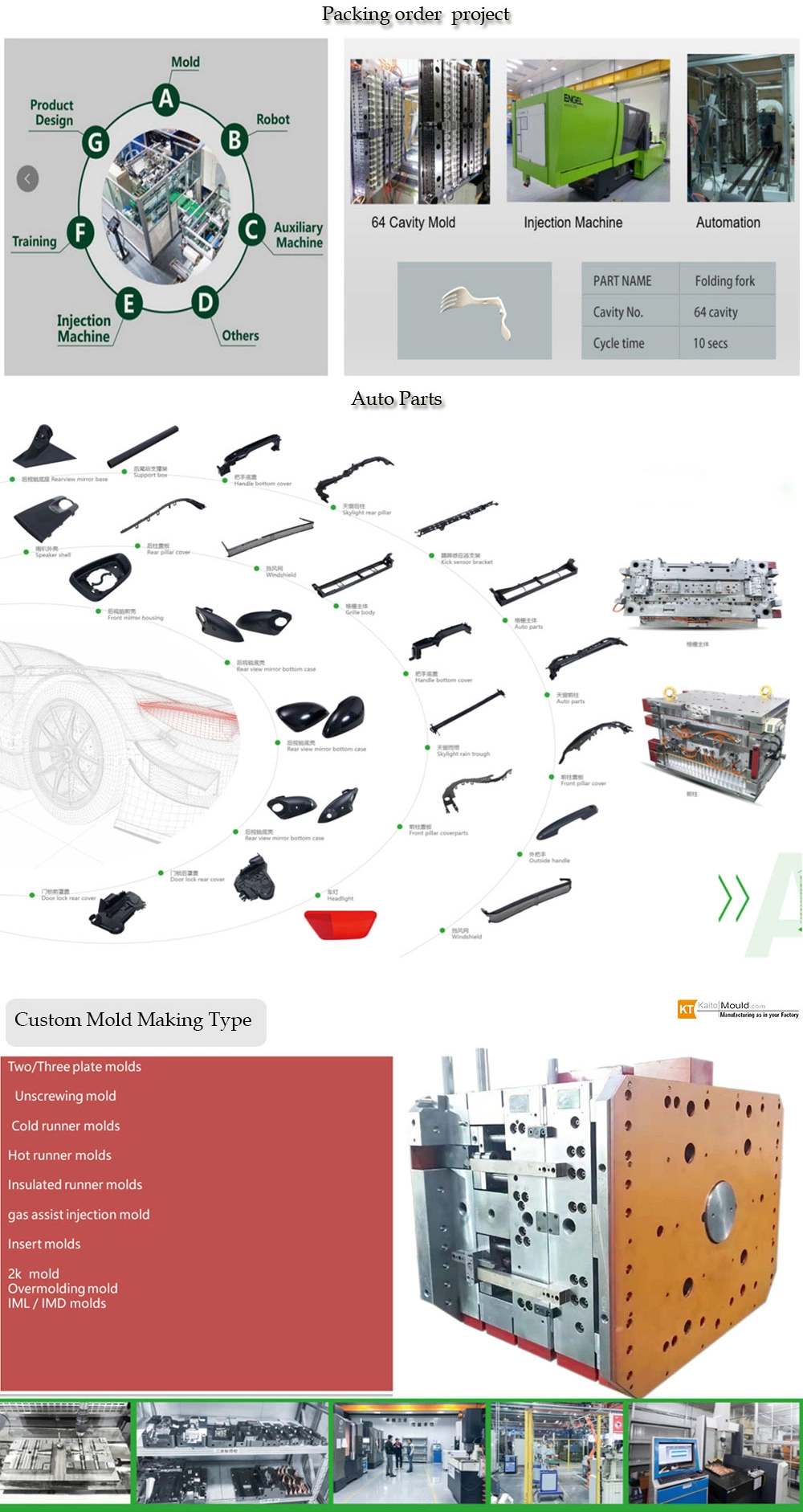 New Product Mold Extrusion ABS POM PP PC Plastic Parts Injection Molding