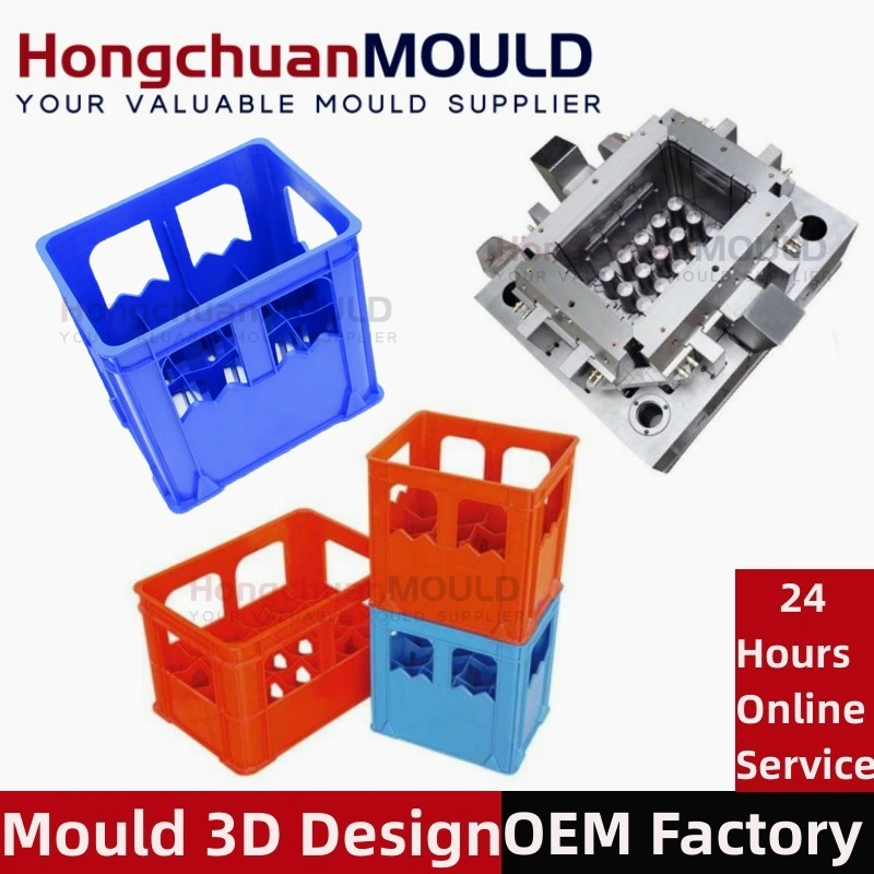 HDPE Food Grade Stackable Moving Crate Injection Mould Box Mold Maker