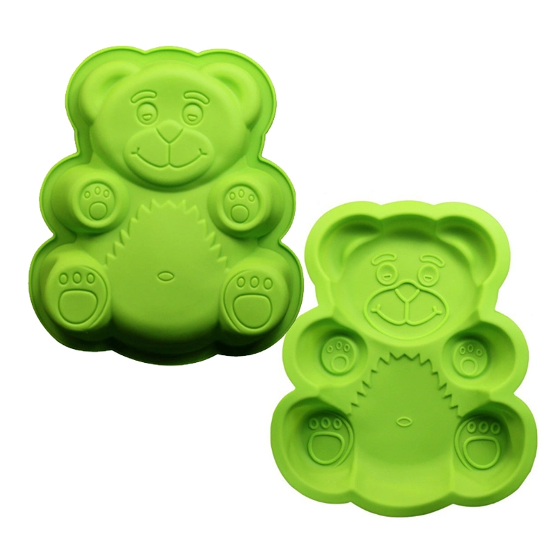 Wholesale Non-Stick Bear Shape Bread Pan Silicone Baking Mold