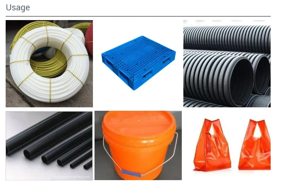 Virgin/Recycled High Density Polypropylene/ PE100/PE80 Granules Recycled Pipe Grade Black HDPE