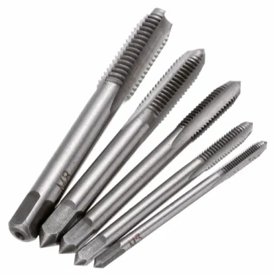 HSS M3 M4 M5 M6 M8 Machine Spiral Point Straight Fluted Screw Thread Metric Plug Hand Tap Drill Set Hand Tools