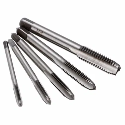 HSS M3 M4 M5 M6 M8 Machine Spiral Point Straight Fluted Screw Thread Metric Plug Hand Tap Drill Set Hand Tools