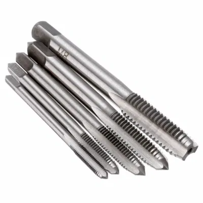 HSS M3 M4 M5 M6 M8 Machine Spiral Point Straight Fluted Screw Thread Metric Plug Hand Tap Drill Set Hand Tools