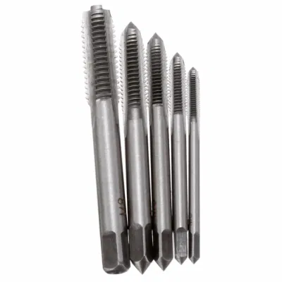 HSS M3 M4 M5 M6 M8 Machine Spiral Point Straight Fluted Screw Thread Metric Plug Hand Tap Drill Set Hand Tools