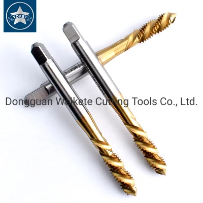 Hsse-M35 JIS with Tin Left Hand Spiral Fluted Taps M2 M2.3 M2.5 M2.6 M3 M4 M5 M6 M7 M8 M9 M10 M12 M14 M16 Machine Thread Screw Tap