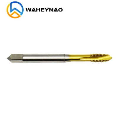 High Quality DIN371 HSS Spiral Point Coated with Tin Coating