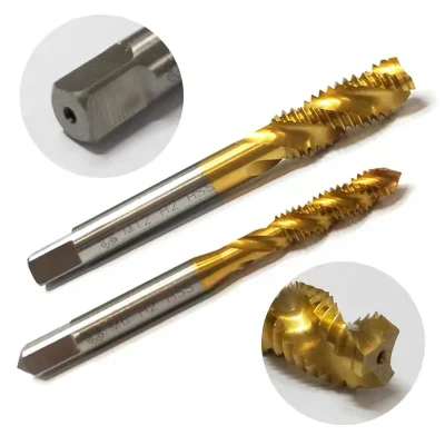 Wyk Metric HSS Left Hand Thread Tap M3-M12 DIN ISO Standard High Speed Steel Professional Solid Carbide High Speed Steel Spiral Flute Threading Tap