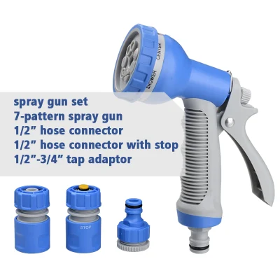 Y3301 Gartenkraft Hose Connector Tap Adaptor Garden Spray Gun Cleaning Set