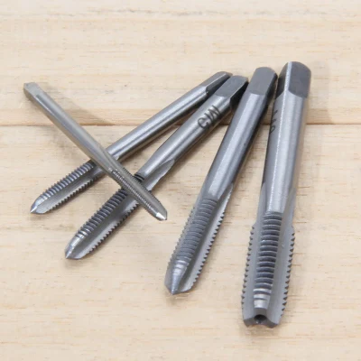 HSS M3 M4 M5 M6 M8 Machine Spiral Point Straight Fluted Screw Thread Metric Plug Hand Tap Drill Set Hand Tools