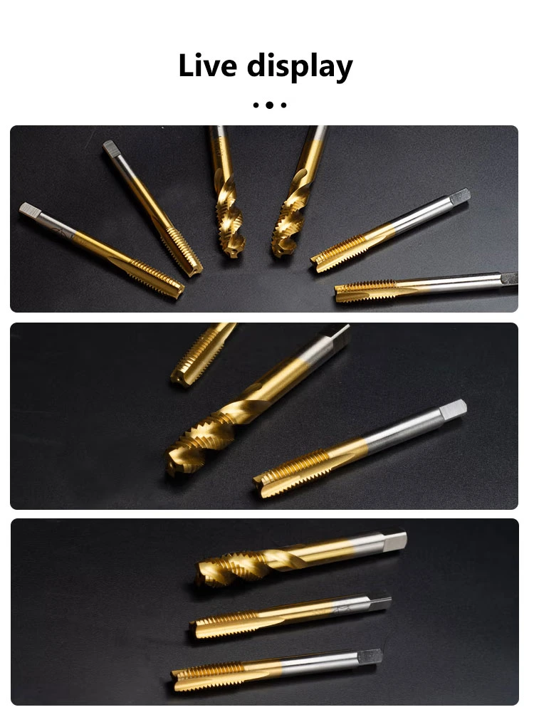 China Manufacturer Thread Cutting Tools HSS Spiral Flute Machine Taps Bsp Machine Taps