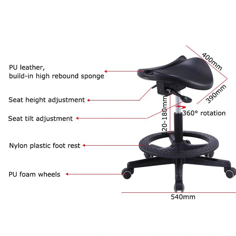 New Split Saddle Stool for Tattoo Dental Medical