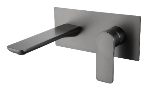 Built-in Design Bathroom Mixer Tap Gun Grey Finished