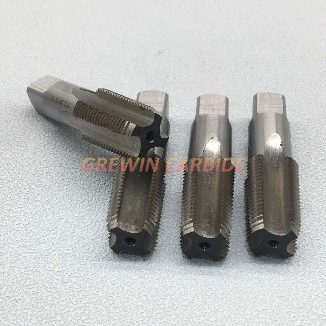 Grewin-Machine HSS Thread Tap Cutting Tools HSS Spiral Spindle Taps Straight Groove Taps