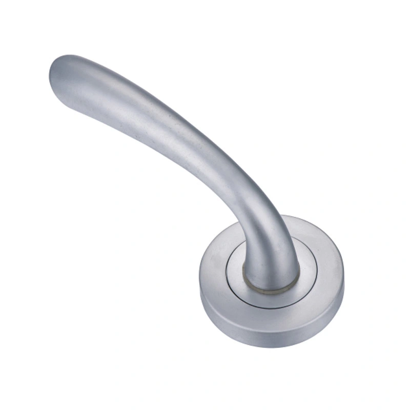 Hot Sell Zinc Die-Casting Polishing Round Rosette Door Lever Handle