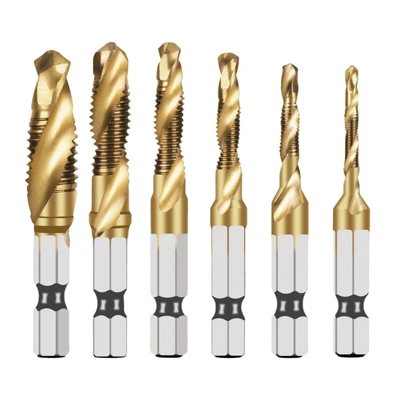 Drill Hex Shank Drilling and Tapping Triple-Integrated Screw Compound Tap Screw Thread Metric Tap