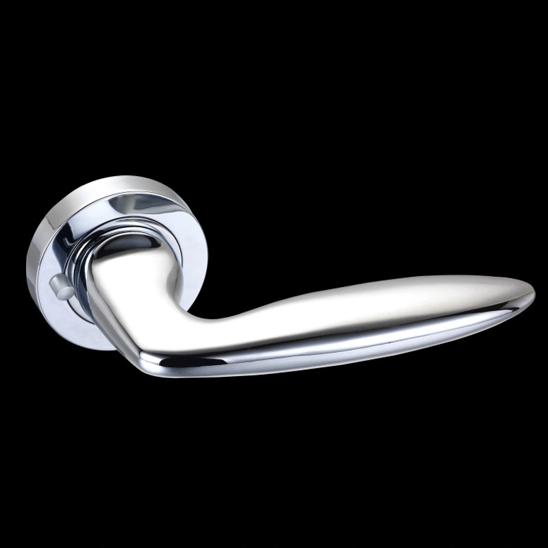 Zinc Alloy Die-Casting Screw Round Rosette Tube Door Hardware Lever Handle