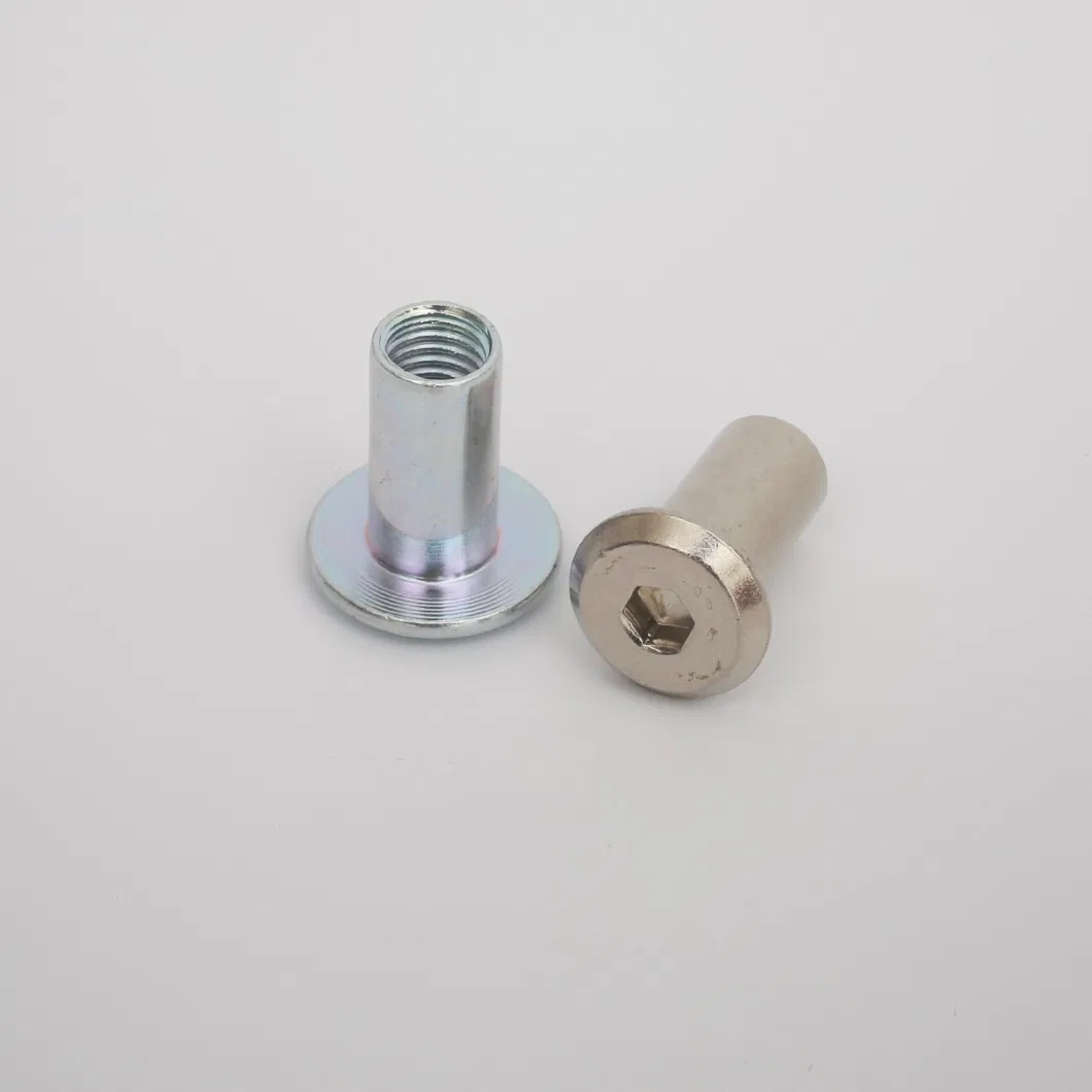 China Fastener All Sizes Zinc Plated Factory Price High Strength Stainless Steel M3- M20 Brass Hexagon Hex Flange Nut