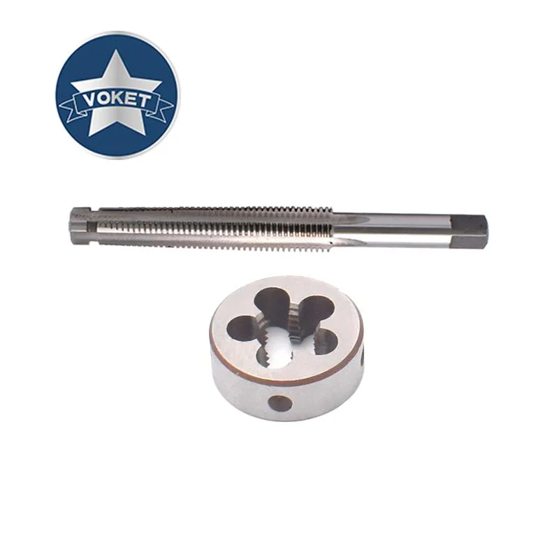 HSS Tap and Die Set Right Hand Trapezoidal Tap Round Die Tr 8 10 12 14 16 X1.5 X2 X3 X4 Screw Thread Taps Threading Dies