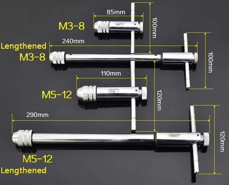 Flexible Adjustable High Quality Ratchet Tap Wrench
