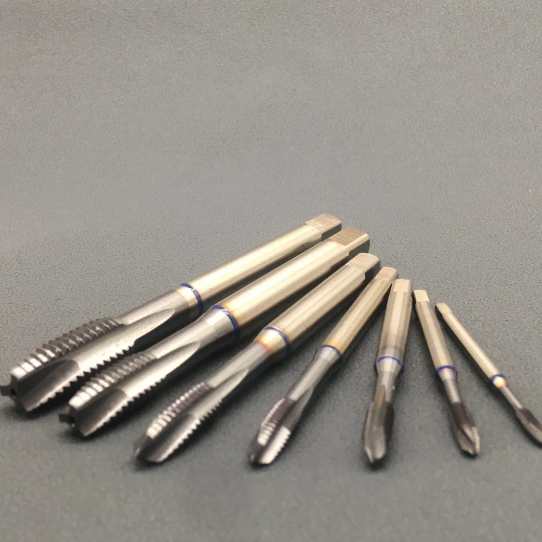 Gw-HSS-Pm Ticn Coating DIN 371/374/376 Solid Carbide &amp; M4*0.5mm HSS Straight Flute Combination Machine Taps