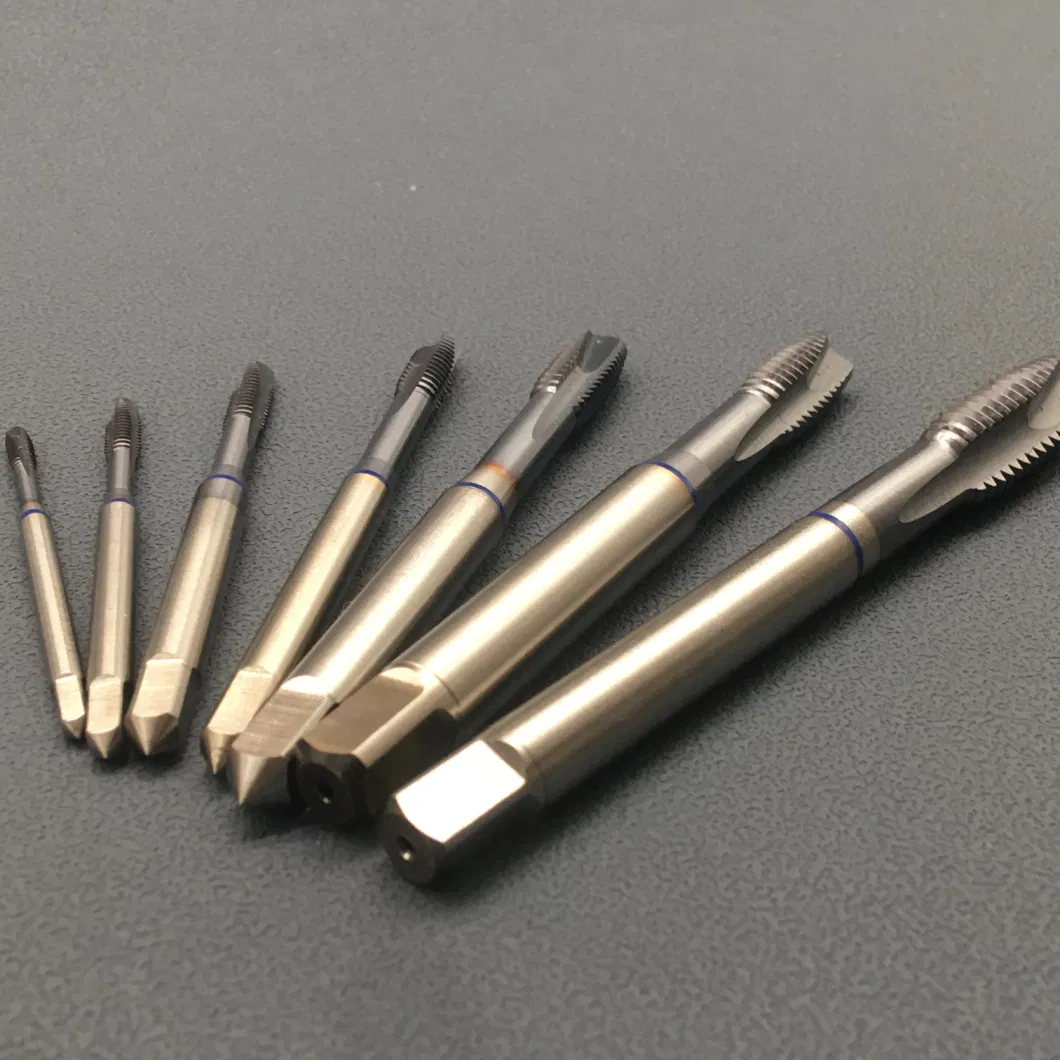 Gw-HSS-Pm Ticn Coating DIN 371/374/376 Solid Carbide &amp; M4*0.5mm HSS Straight Flute Combination Machine Taps